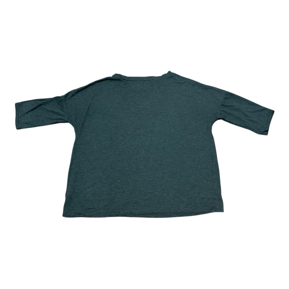 Calvin Klein Performance Top Women Large Gray Short Sleeve Blouse - Picture 3 of 10
